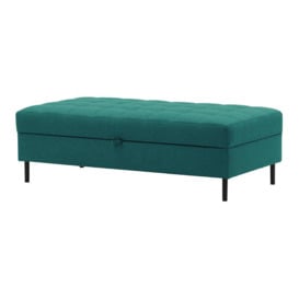 Ludo Footstool with Storage, turquoise - thumbnail 3