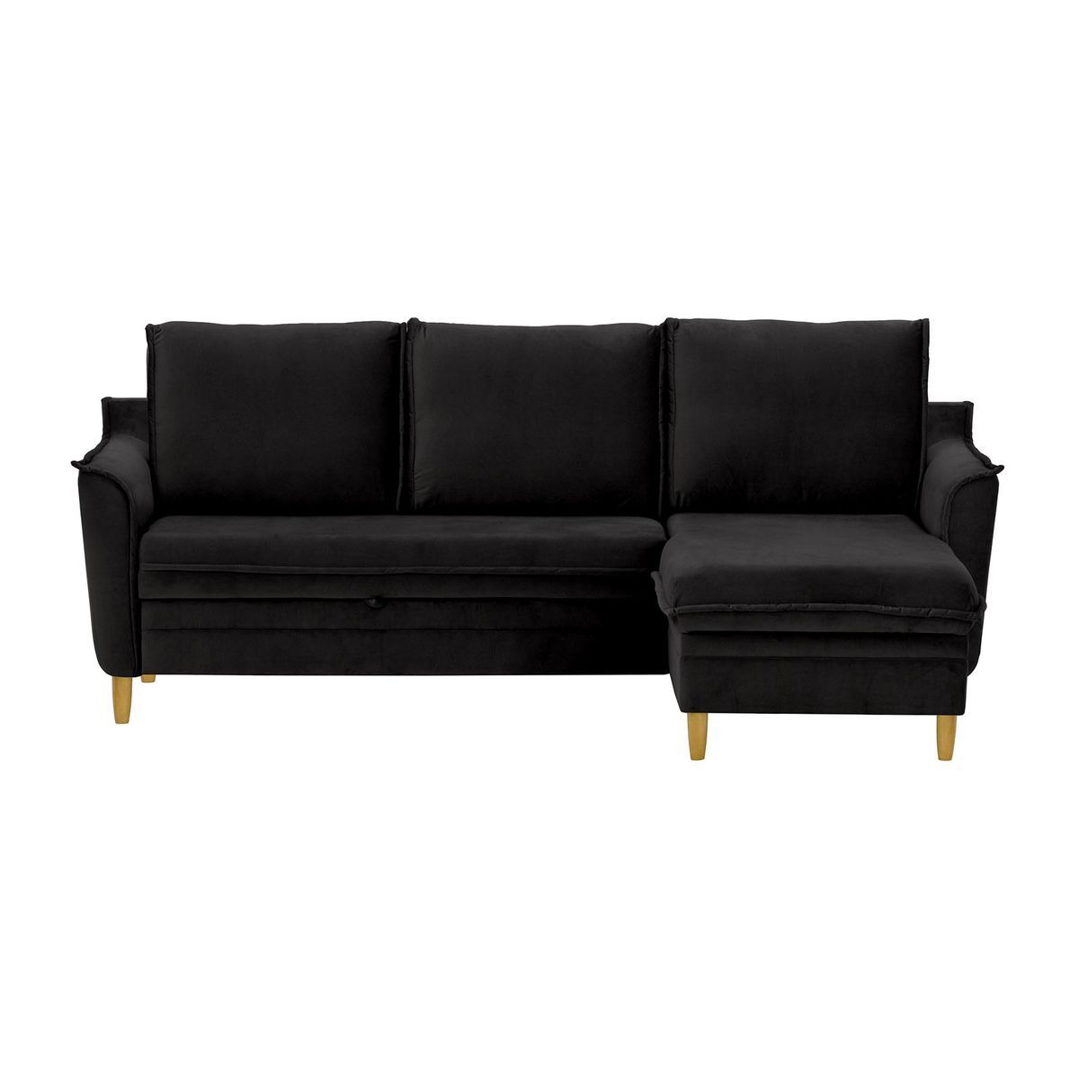 Amour Corner Sofa Bed With Storage, black - image 1