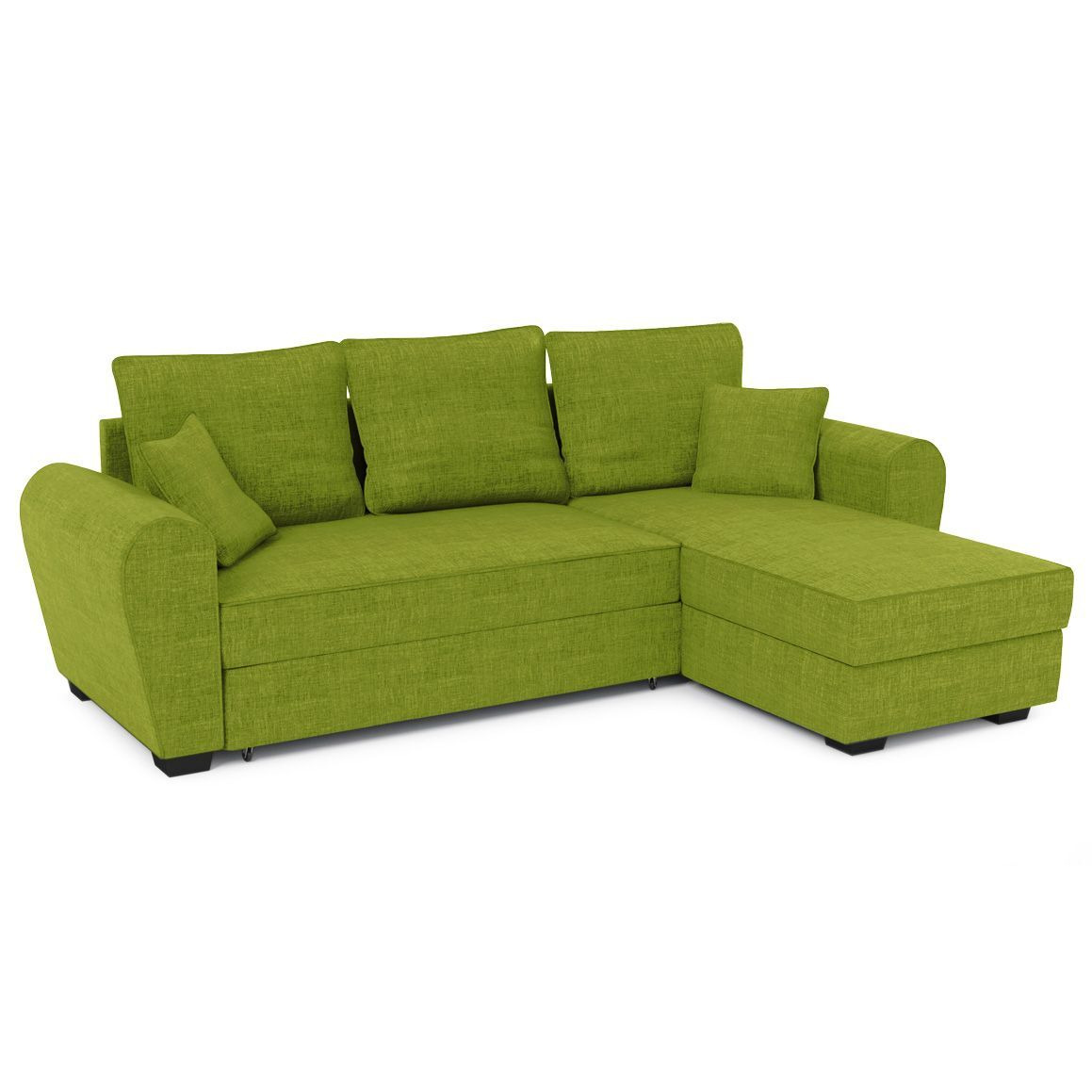 Nicea Corner Sofa Bed With Storage, lime - image 1