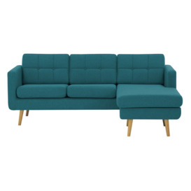 Brest Right Hand Corner Sofa, turquoise