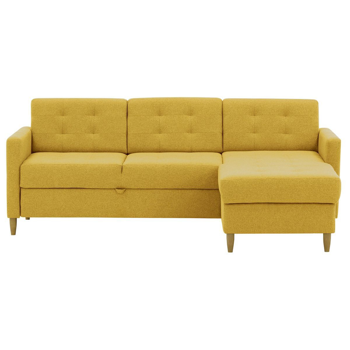 Explorer Corner Sofa Bed With Storage, yellow - image 1