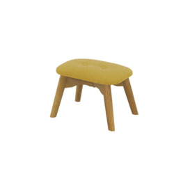 Ducon Mini Children's Footstool, yellow, Leg colour: like oak - thumbnail 2