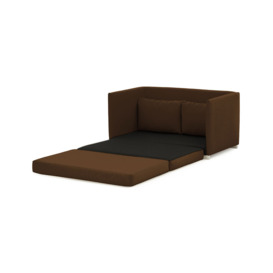 Tulip Fold Out Sofa Bed, brown - thumbnail 2