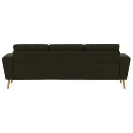 Cosy Fold-Out Sofa Bed, brown - thumbnail 2