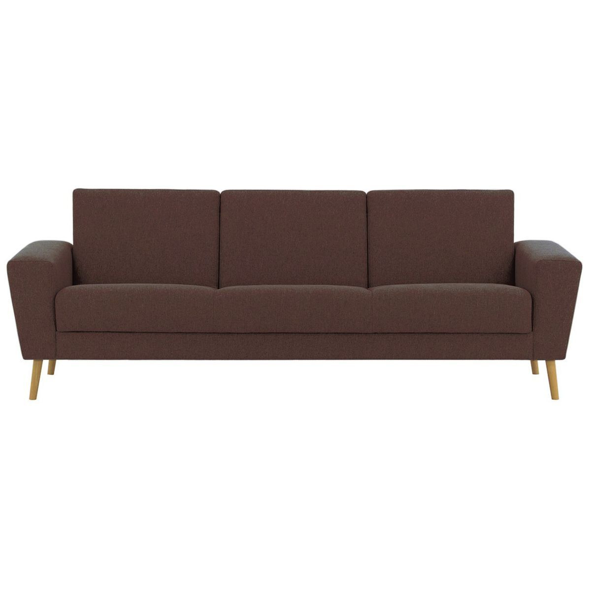 Cosy Fold-Out Sofa Bed, burgundy - image 1