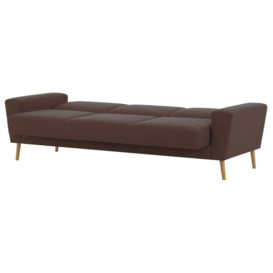 Cosy Fold-Out Sofa Bed, burgundy - thumbnail 3