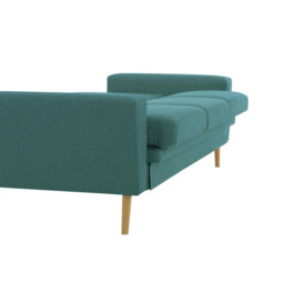 Cosy Fold-Out Sofa Bed, turquoise - thumbnail 2