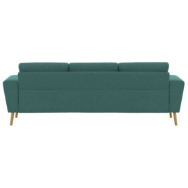 Cosy Fold-Out Sofa Bed, turquoise - thumbnail 3