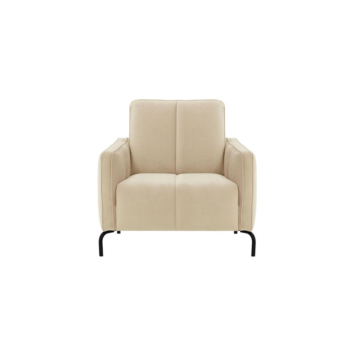 Opus Velvet Armchair, light beige - image 1