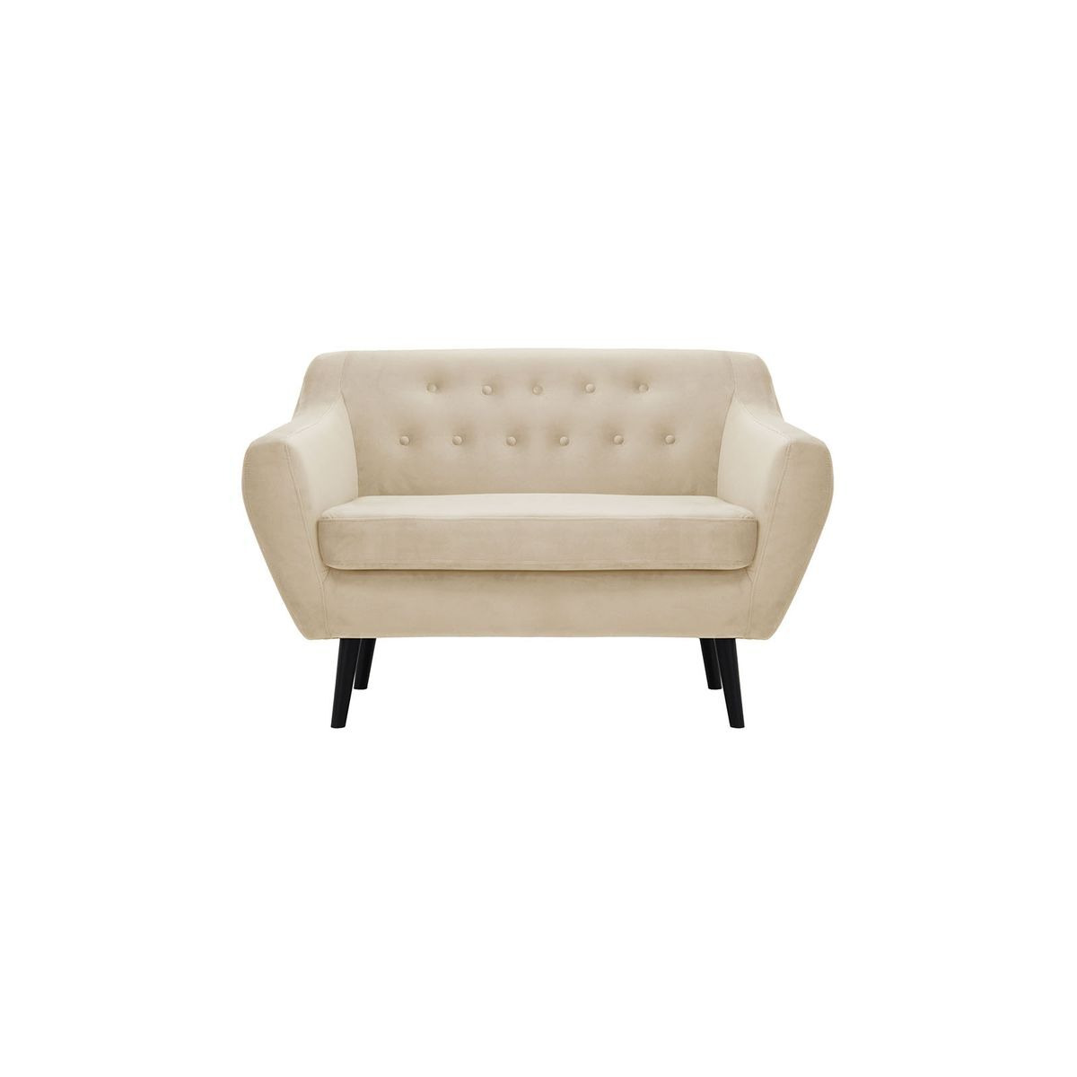 Varde Velvet 2 Seater Sofa, light beige - image 1