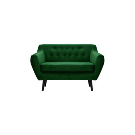 Varde Velvet 2 Seater Sofa, dark green