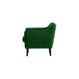 Varde Velvet Armchair, dark green - thumbnail 3