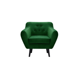 Varde Velvet Armchair, dark green - thumbnail 1