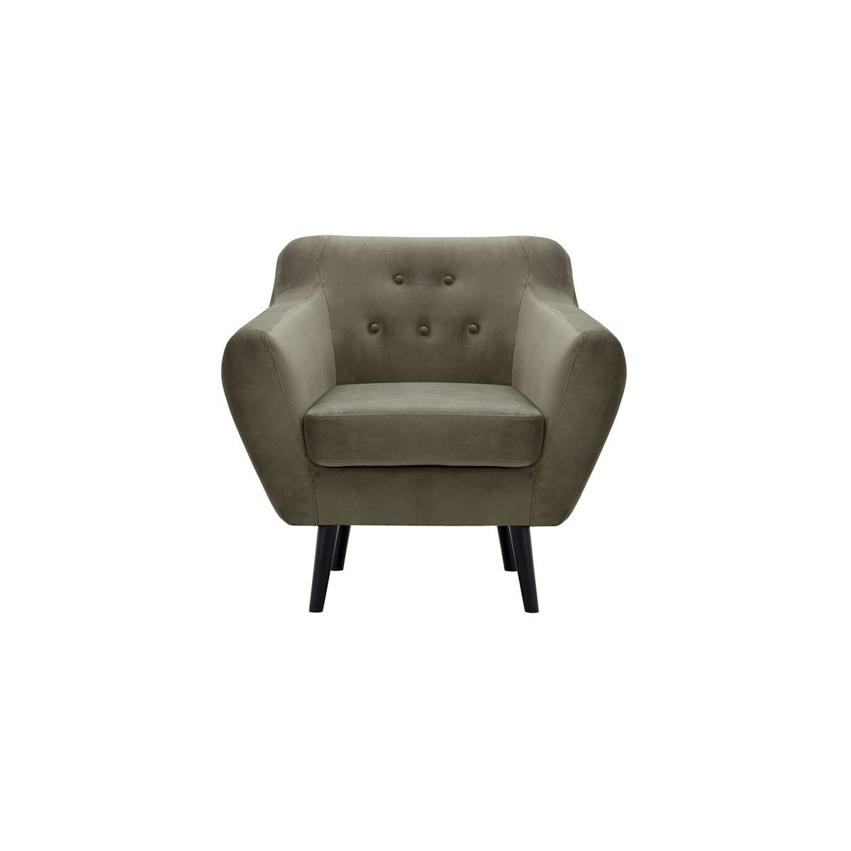 Varde Velvet Armchair, grey - image 1