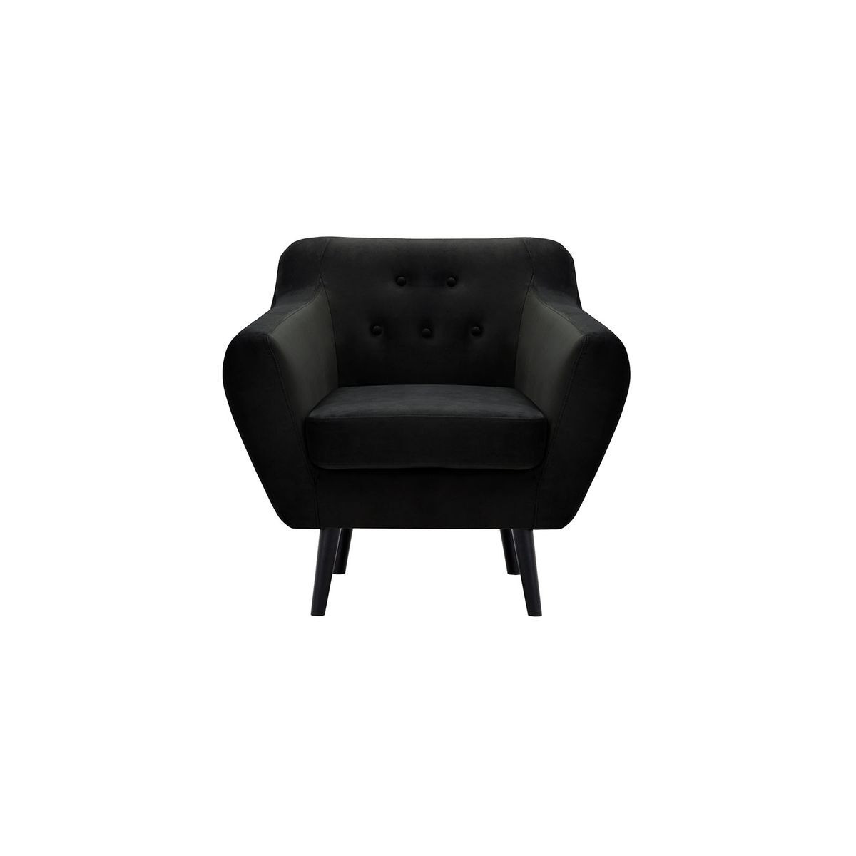 Varde Velvet Armchair, black - image 1
