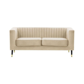 Slender 2 Seater Sofa, light beige