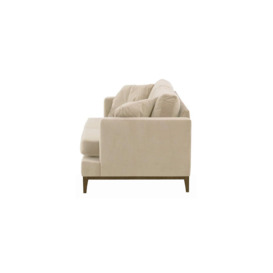 Covex Wood 3 Seater Sofa, light beige, Leg colour: wax black - thumbnail 3