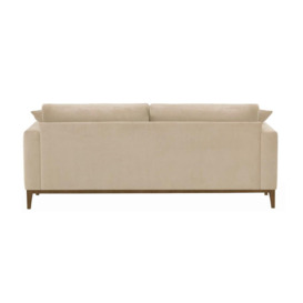 Covex Wood 3 Seater Sofa, light beige, Leg colour: wax black - thumbnail 2