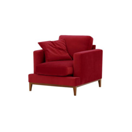 Covex Wood Armchair, dark red, Leg colour: aveo - thumbnail 3