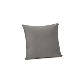 Velvet Cushion 45x45cm, silver