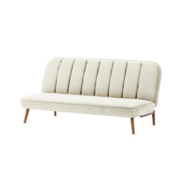 Lull Click-Click Sofa Bed, light beige, Leg colour: aveo