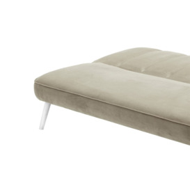 Lull Click-Click Sofa Bed, mink, Leg colour: white - thumbnail 3
