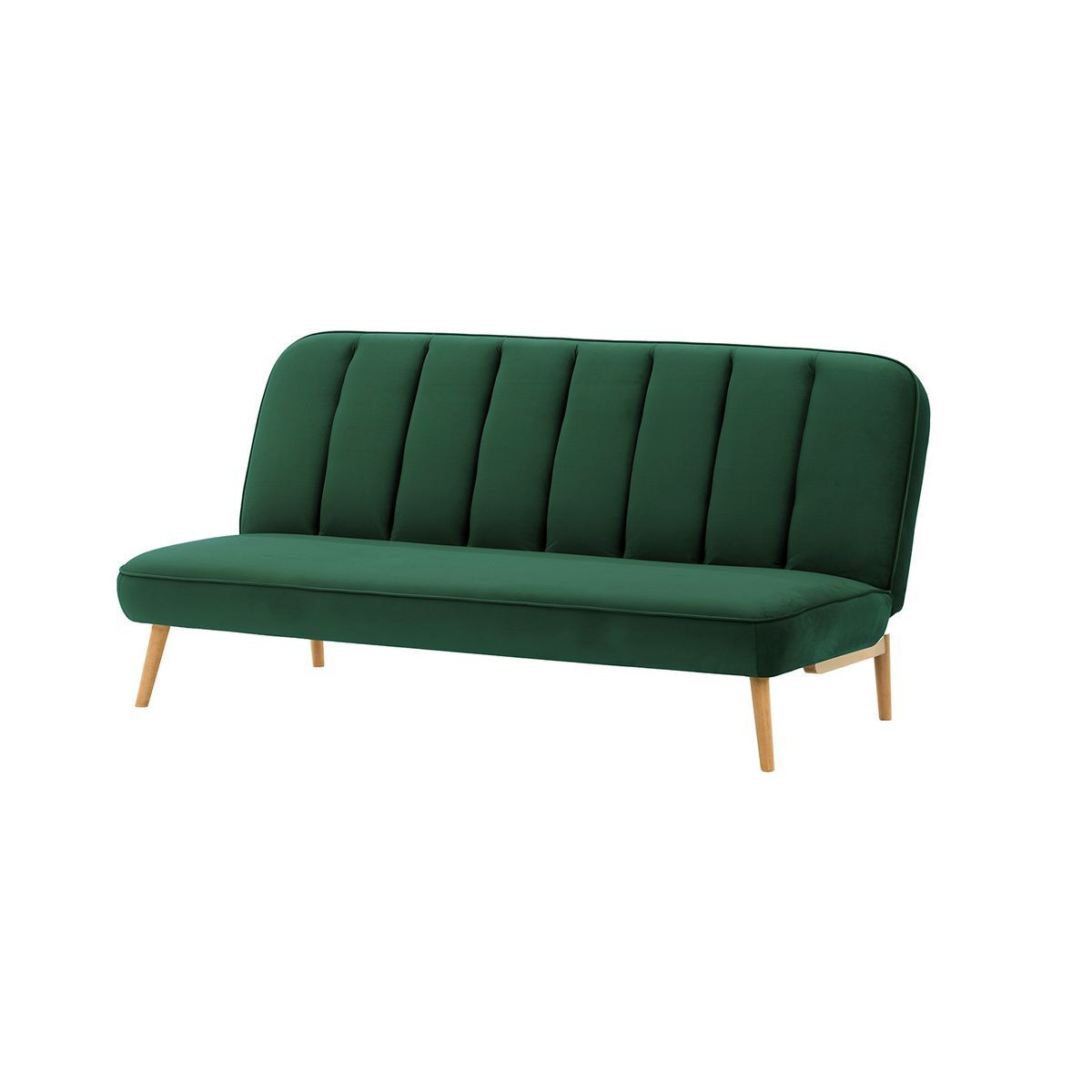 Lull Click-Click Sofa Bed, dark green, Leg colour: like oak - image 1