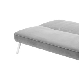 Lull Click-Click Sofa Bed, silver, Leg colour: white - thumbnail 3