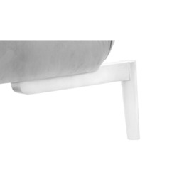 Lull Click-Click Sofa Bed, silver, Leg colour: white - thumbnail 2