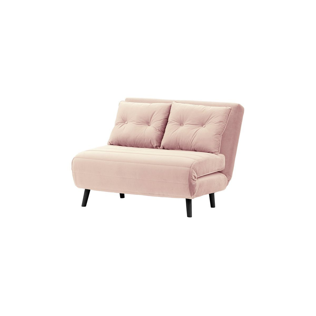 Flic Small Sofa Bed - width 103 cm, lilac, Leg colour: black - image 1