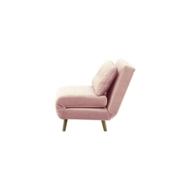 Flic Small Sofa Bed - width 103 cm, lilac, Leg colour: wax black - thumbnail 3
