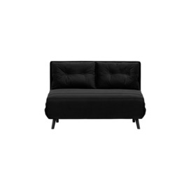 Flic Double Sofa Bed - width 120 cm, black, Leg colour: black - thumbnail 2
