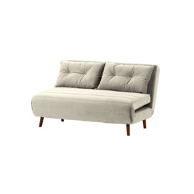 Flic Large Double Sofa Bed - width 142 cm, silver, Leg colour: aveo - thumbnail 1