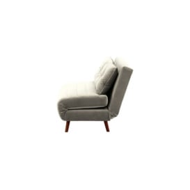 Flic Large Double Sofa Bed - width 142 cm, silver, Leg colour: aveo - thumbnail 3