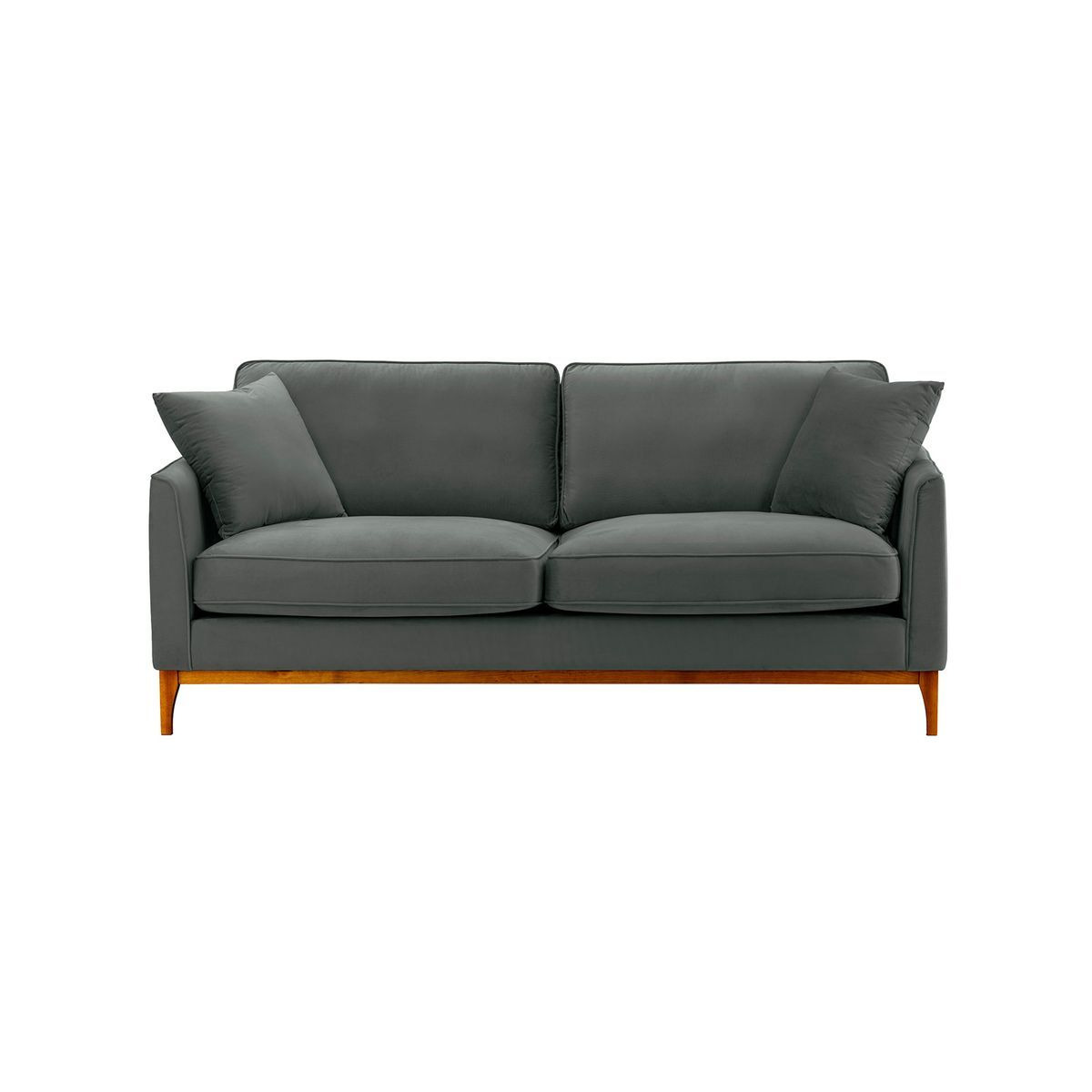 Linara 3 Seater Sofa, graphite, Leg colour: aveo - image 1