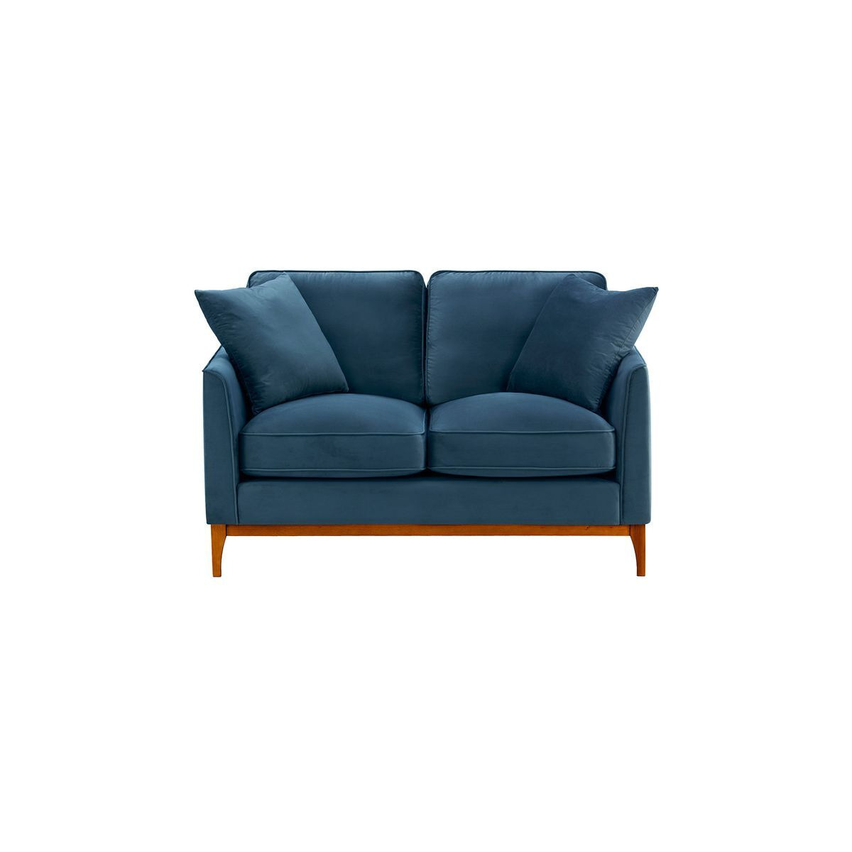 Linara 2 Seater Sofa, blue, Leg colour: aveo - image 1