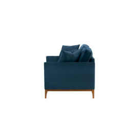 Linara 2 Seater Sofa, blue, Leg colour: aveo - thumbnail 3