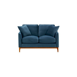 Linara 2 Seater Sofa, blue, Leg colour: aveo - thumbnail 1