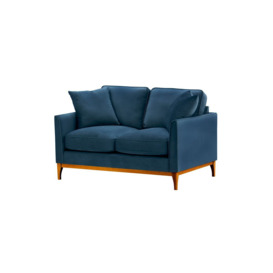 Linara 2 Seater Sofa, blue, Leg colour: aveo - thumbnail 2