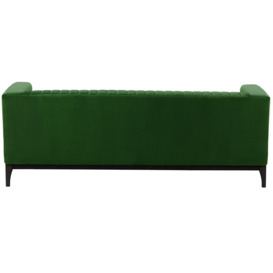 Slender Wood 3 Seater Sofa, dark green, Leg colour: black - thumbnail 2