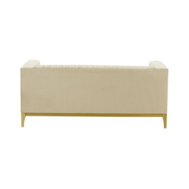 Slender Wood 2 Seater Sofa, light beige, Leg colour: like oak - thumbnail 3
