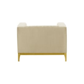 Slender Wood Armchair, light beige, Leg colour: like oak - thumbnail 2