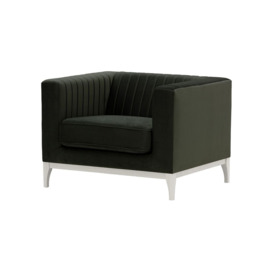 Slender Wood Armchair, black, Leg colour: white - thumbnail 2