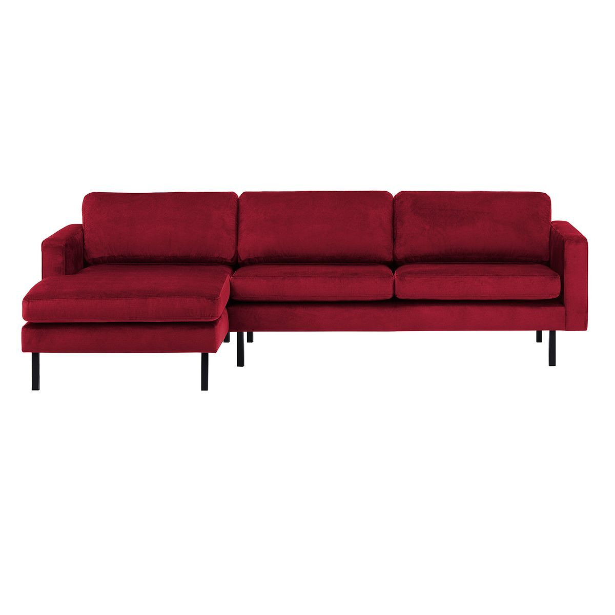 Lioni Left Hand Corner Sofa, dark red - image 1