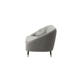 Kooper 3 Seater Sofa, silver, Leg colour: Black + gold - thumbnail 3