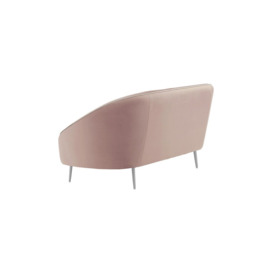 Kooper 2,5 Seater Sofa, lilac, Leg colour: chrome metal - thumbnail 2