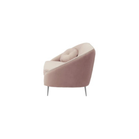 Kooper 2,5 Seater Sofa, lilac, Leg colour: chrome metal - thumbnail 3