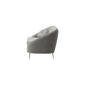 Kooper 2 Seater Sofa, silver, Leg colour: chrome metal - thumbnail 3