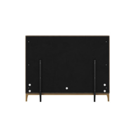 Marlon 5ft King Size Bed Frame with luxury deep button quilted headboard, mink, Leg colour: wax black - thumbnail 3