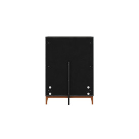 Gene 3ft Single Bed Frame with modern horizontal stitch headboard, silver, Leg colour: aveo - thumbnail 3